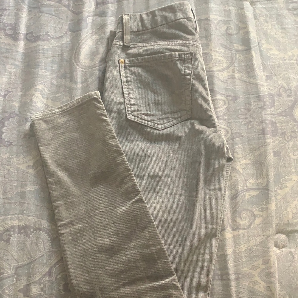 Silver Corduroy Jeans